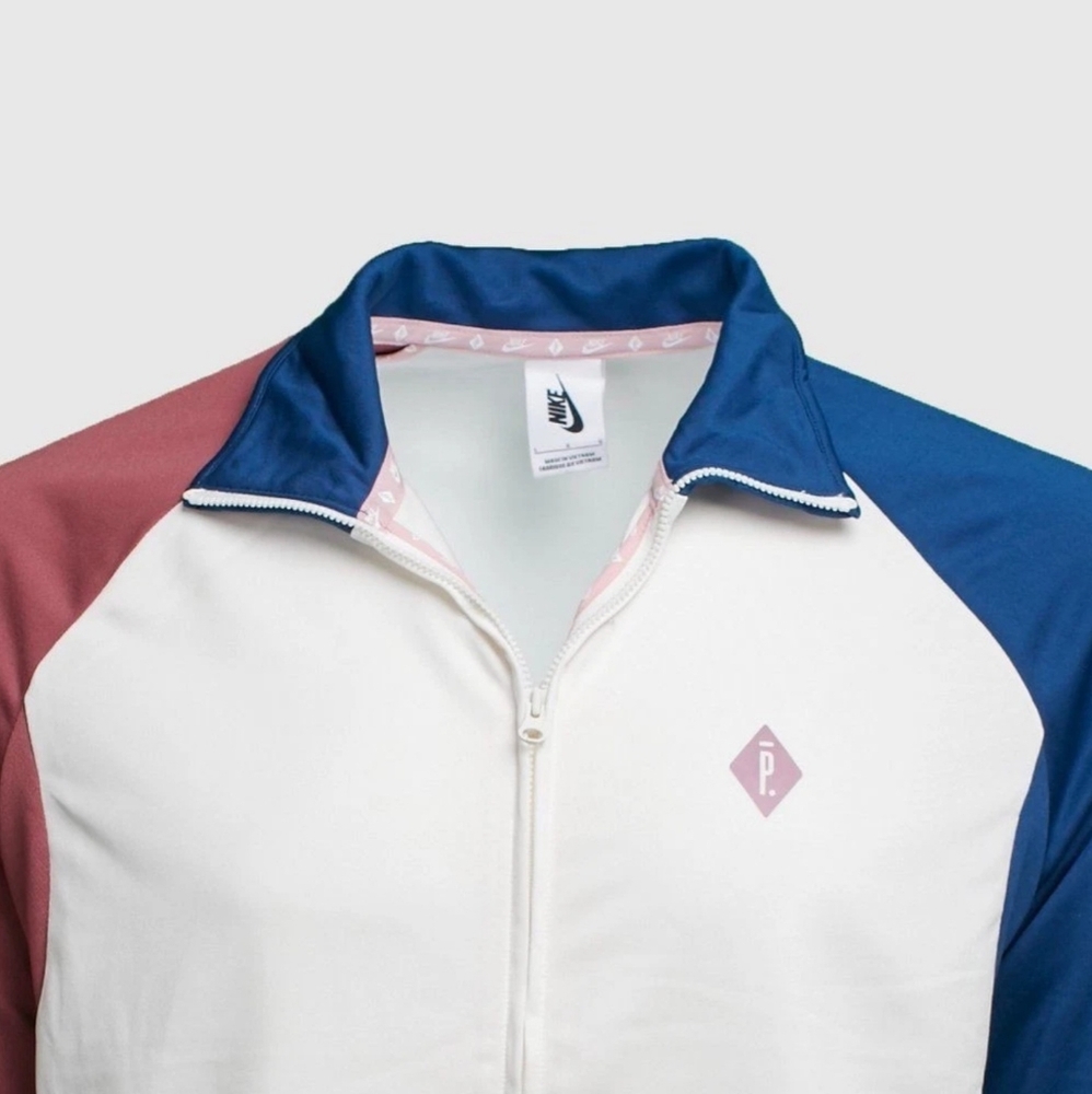 Nike Lab x Pigalle Track Jacket Sail, Coastal Blue & Port Men's Size L NWT